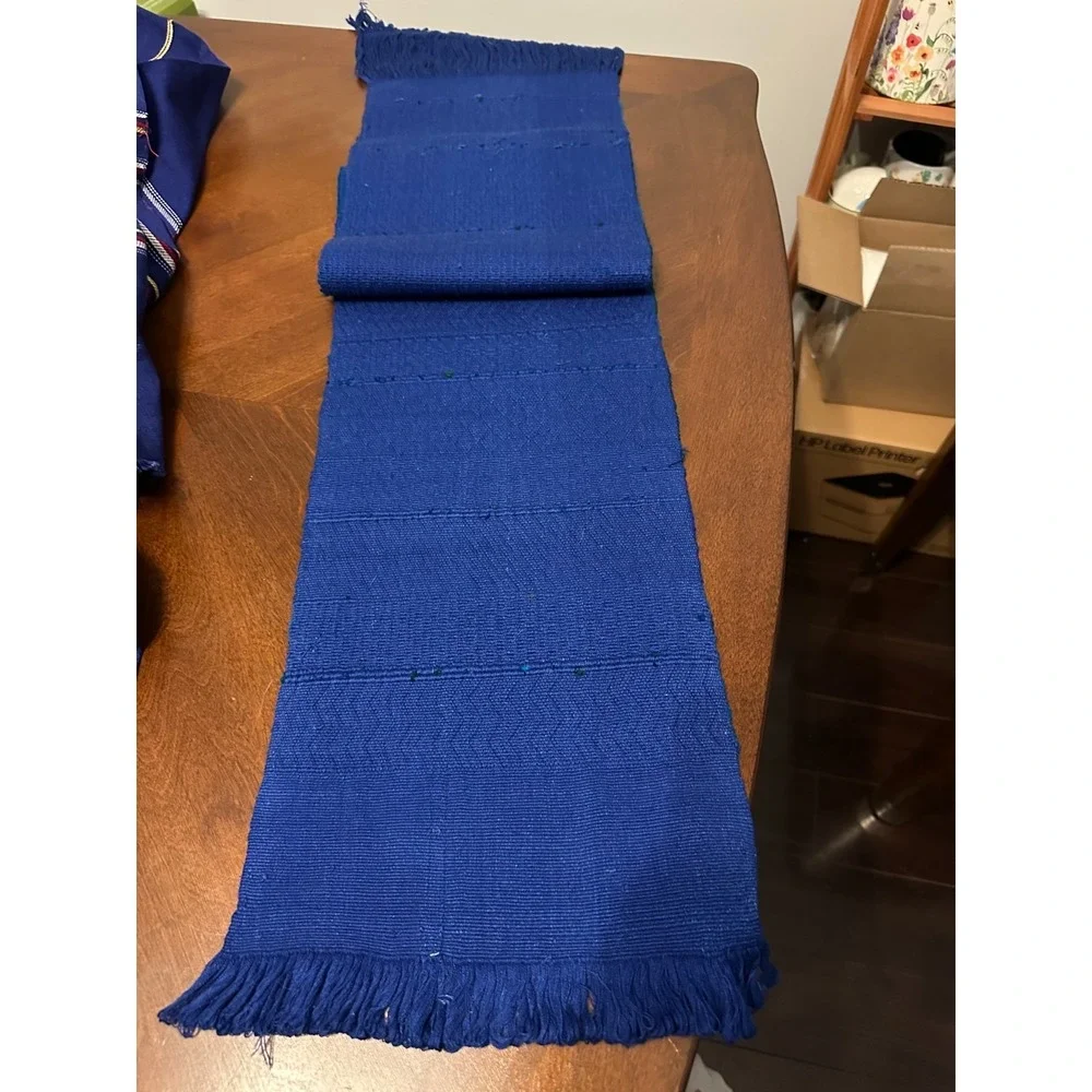 Vintage Traditional Guatemalan Handwoven Table Runner 42x16 inches